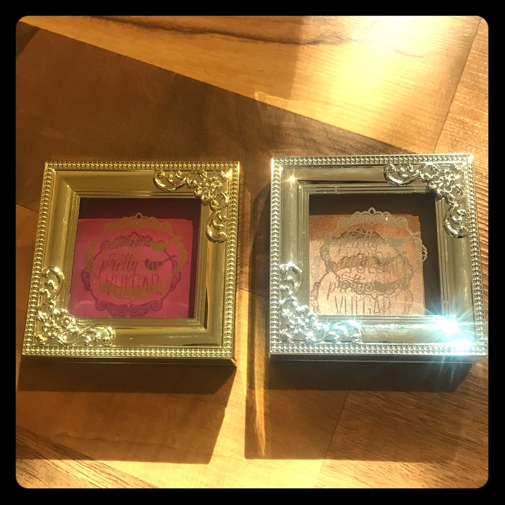 Pretty Vulgar blush and highlight.